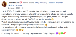 Jolanta rekomenduje Wodzireja Wojciecha Salamona